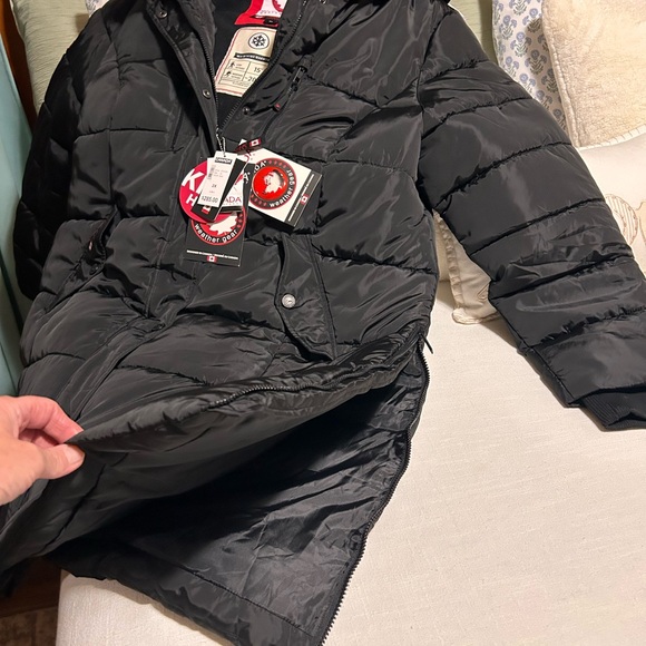 Canada Weather Gear Black Long Puffer Coat woman’s 2XL - Picture 3 of 16